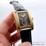 knockoff Rolex Geneve Cellini Black and Gold Men Watch
